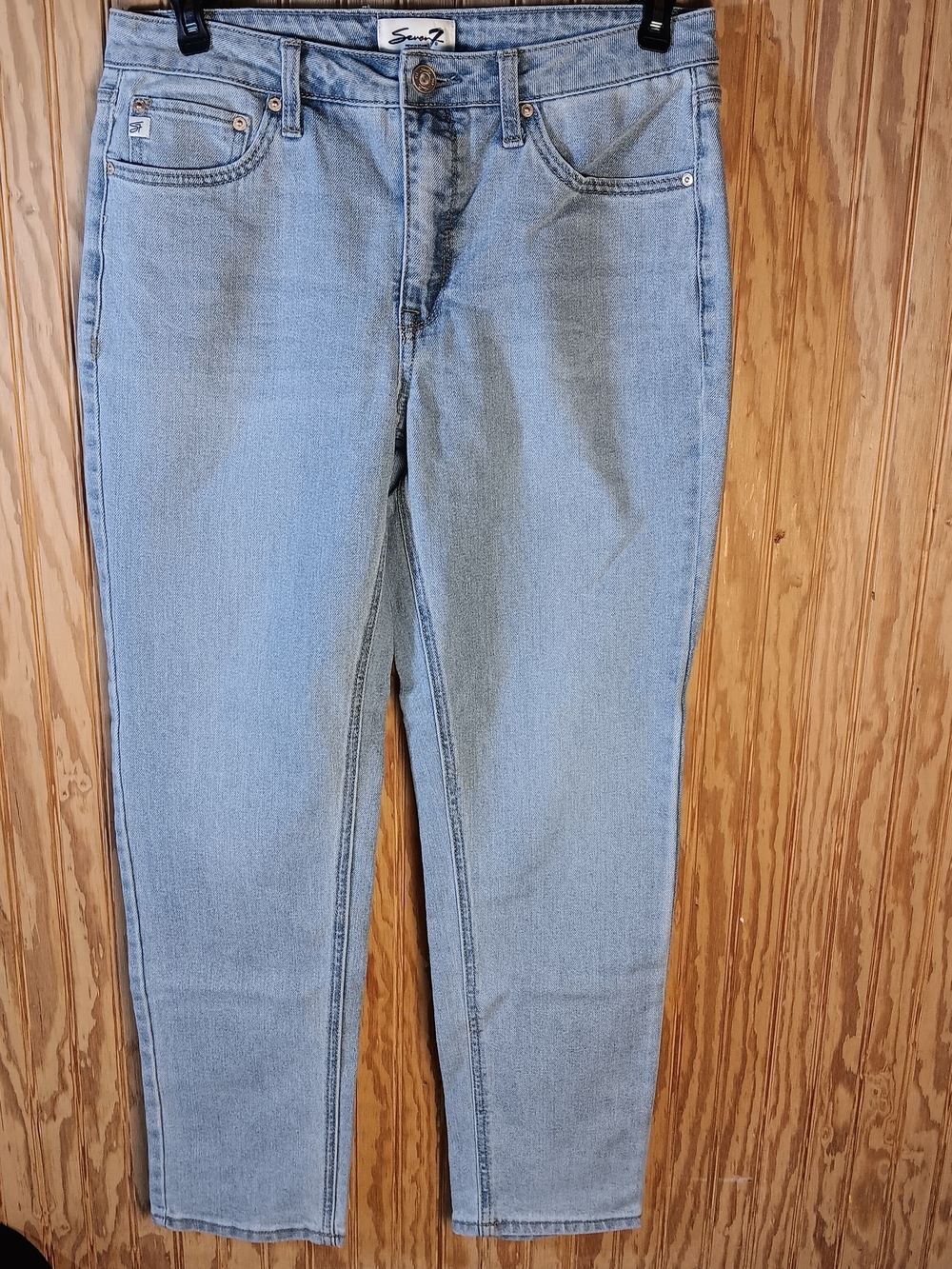 Seven7 Light Blue Straight Jeans - Classic Five-Pocket